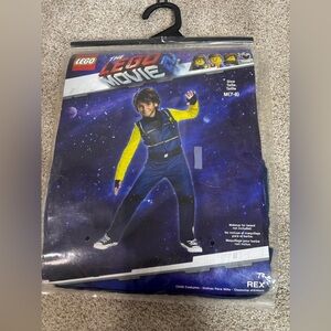 NIB The Lego Movie 2 Rex Dangervest Jumpsuit Gloves Belt Halloween Costume M 7-8